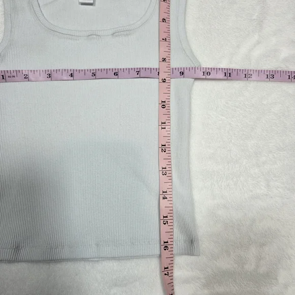 SKIMS Light Blue Cotton Ribbed Tank Size Small - Picture 5 of 8